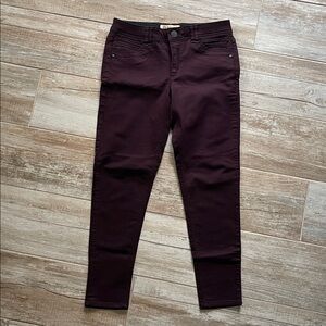 Democracy Dark Burgundy Women’s Jeans Size 8
